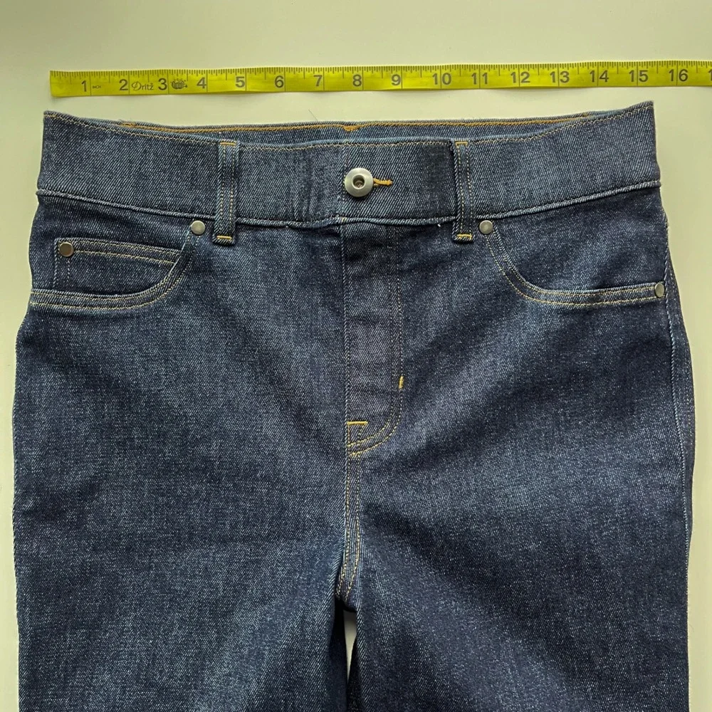 Spanx SpanxShape EveryWear Flare Pull On Denim Jeans Raw Indigo Womens Medium